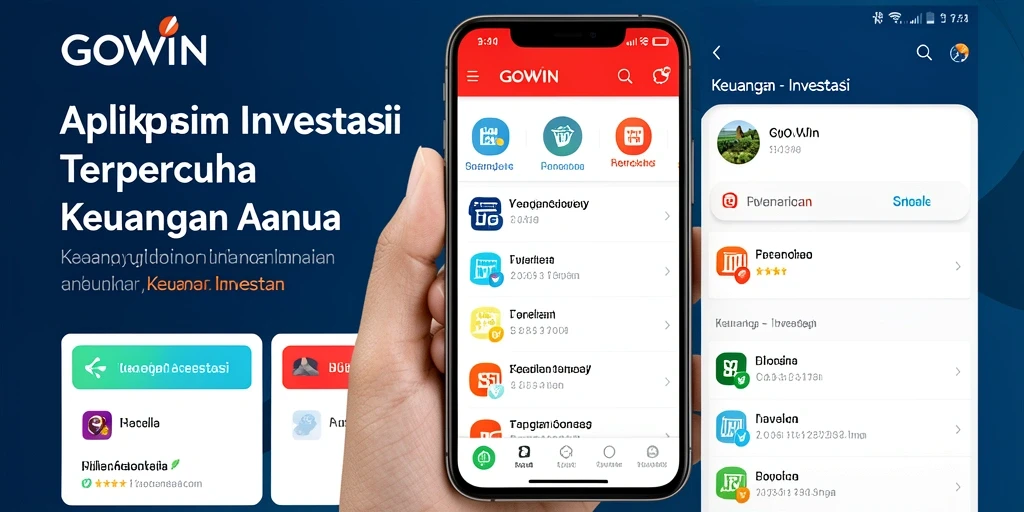 Tampilan antarmuka GOWIN yang modern dan fungsional untuk investasi.