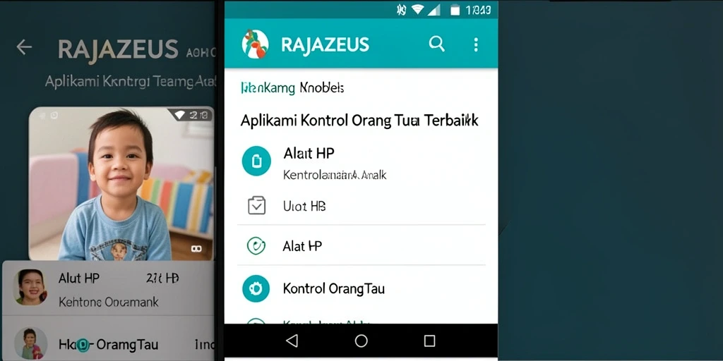 Tampilan antarmuka RAJAZEUS yang menarik dan mudah digunakan.
